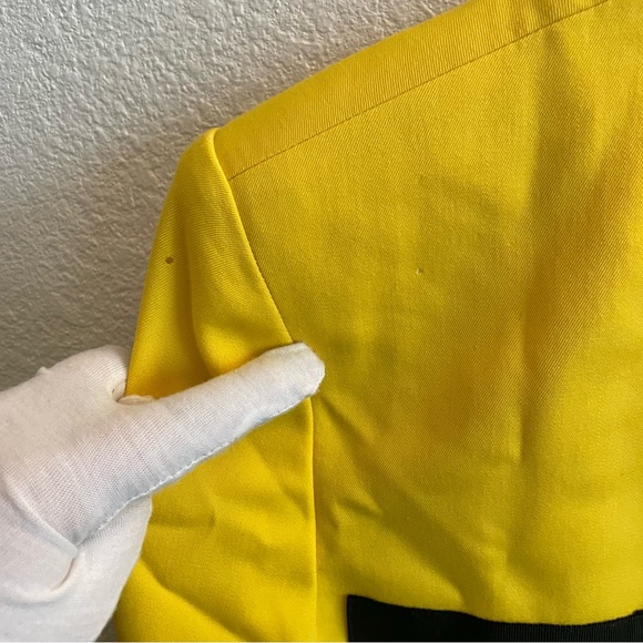 NWT Vintage Premier Collection Canary Yellow & Black Classic Suit Jacket & Pants - Picture 4 of 16